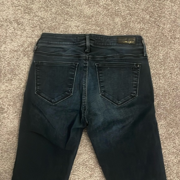 Mavi Gold Ada Mid Rise Dark Blue Wash Boyfriend Jeans 24X27 - Picture 11 of 14